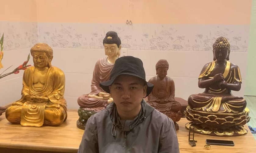 Đối tượng trộm cắp 4 pho tượng phật tại chùa Bửu Minh sa lưới